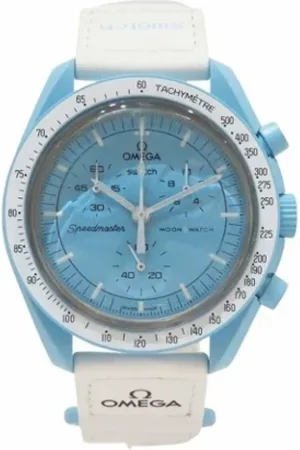 Omega Pre-owned, unisex, Niebieski, ONE SIZE, Pre-owned Glass watches