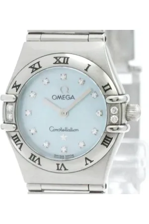 Omega Pre-owned, Kobieta, Niebieski, ONE SIZE, Pre-owned Glass watches