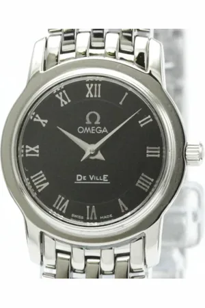 Omega Pre-owned, Kobieta, Czarny, ONE SIZE, Pre-owned Glass watches