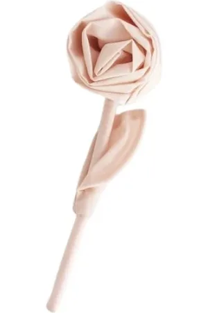 Simone Rocha Akcesoria, unisex, Różowy, ONE SIZE, Nylon, Różowy różany broszka