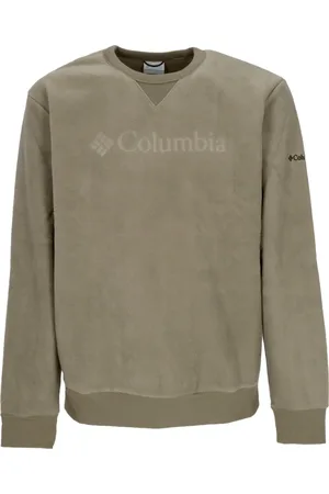 Columbia Bluzy, Mężczyzna, Zielony, XL, Zielony Sweter z polaru z okrągłym dekoltem