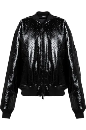 Balenciaga Kurtki, Kobieta, Czarny, S, Len, Stylowa Kurtka Bomber