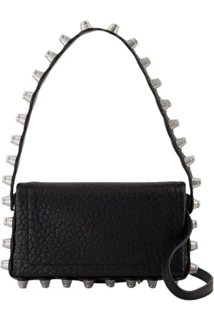Alexander Wang Torebki, Kobieta, Czarny, ONE SIZE, Czarna Skórzana Torba na Ramię