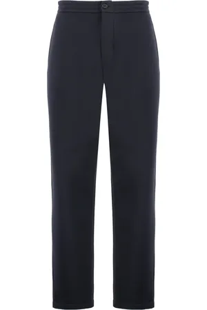 Giorgio Armani Spodnie, Mężczyzna, Niebieski, L, Spodnie dresowe z mieszanki bawełny