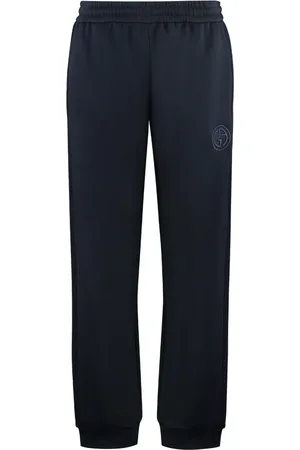 Giorgio Armani Spodnie, Mężczyzna, Niebieski, M, Spodnie z modalu i poliamidu