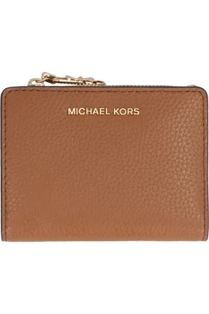 Michael Kors Akcesoria, Kobieta, brązowy, ONE SIZE, Koronkowa Portmonetka ze Zapięciem na Zatrzask