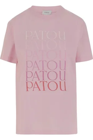 Patou Koszulki, Kobieta, Różowy, XS, T-shirt z nadrukiem Logo Różowy