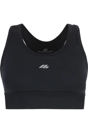 Balenciaga Sport, Kobieta, Czarny, S, Len, Activewear Sports Bra