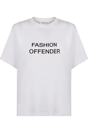 Victoria Beckham Koszulki, Kobieta, Biały, M, Spandex, Żakardowy T-shirt z okrągłym dekoltem z mieszanki bawełny