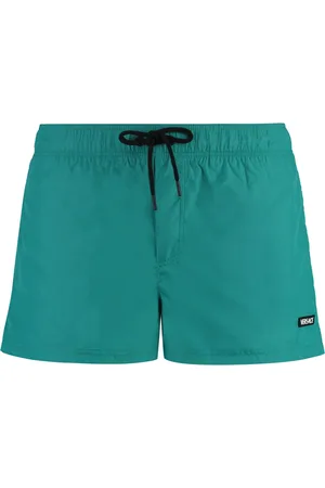 VERSACE Stroje kąpielowe, Mężczyzna, Zielony, L, Mesh Lining Swim Shorts