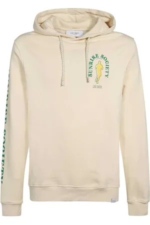 Les Deux Bluzy, Mężczyzna, Beżowy, XL, Bawełna, Bluza z kapturem z nadrukiem