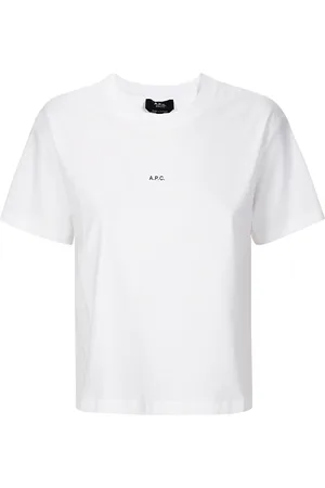 A.P.C. Koszulki, Kobieta, Biały, S, Bawełna, Boxy Micro Logo T-Shirt