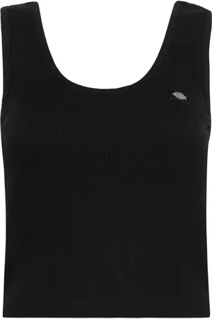 Dickies Koszulki, Kobieta, Czarny, M, Rozpinany bawełniany top