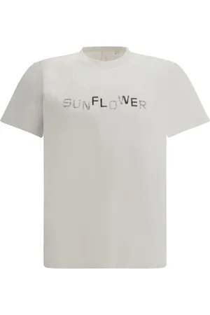Sunflower Koszulki, Mężczyzna, Szary, M, T-shirt z logo i monogramem