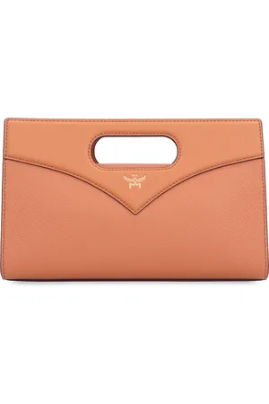 MCM Torebki, Kobieta, brązowy, ONE SIZE, Zamsz, Diamentowa Skórzana Mini Torebka