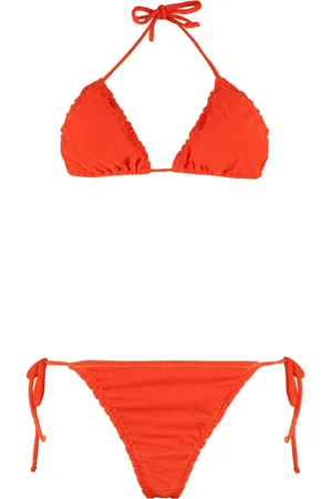 Reina Olga Stroje kąpielowe, Kobieta, Pomarańczowy, S, Bikini z kontrastowym szyciem