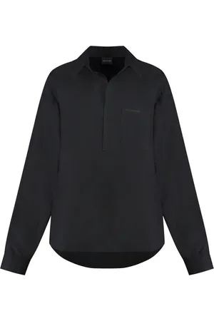 Balenciaga Bluzki, Kobieta, Czarny, S, Len, Blouses & Shirts