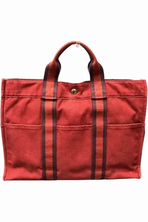 Hermès Pre-owned, Kobieta, Czerwony, ONE SIZE, Pre-owned Canvas handbags