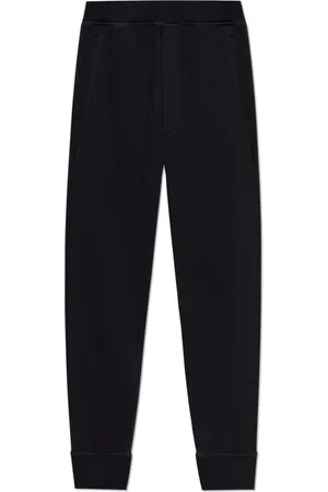 Dsquared2 Spodnie, Mężczyzna, Czarny, M, Bawełna, Bawełniane spodnie dresowe
