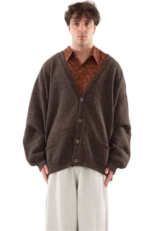 MAGLIANO Swetry, Mężczyzna, brązowy, M, Oversized Wełniany Sweter
