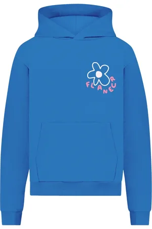 FLÂNEUR Bluzy, Mężczyzna, Niebieski, L, Bluza z Kapturem Blossom dla Mężczyzn