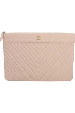 CHANEL Pre-owned, Kobieta, Beżowy, ONE SIZE, Skóra, Pre-owned Leather clutches
