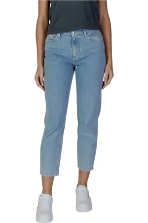 Calvin Klein Jeansy, Kobieta, Niebieski, W25 L28, Spandex, Regularne jeansy damskie kolekcja wiosna/lato