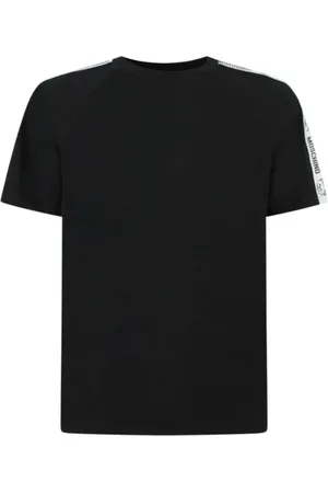 Moschino Koszulki, Mężczyzna, Czarny, 2XL, Czarny Stylowy Dodatek Modowy