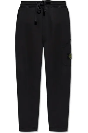 Stone Island Spodnie, Mężczyzna, Czarny, S, Bawełna, Bawełniane spodnie