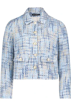 Betty Barclay Kurtki, Kobieta, Niebieski, XL, Tweed, Wielokolorowy Marynarka z kołnierzykiem