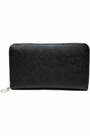 Bvlgari Pre-owned, unisex, Czarny, ONE SIZE, Pre-owned skórzane portfele