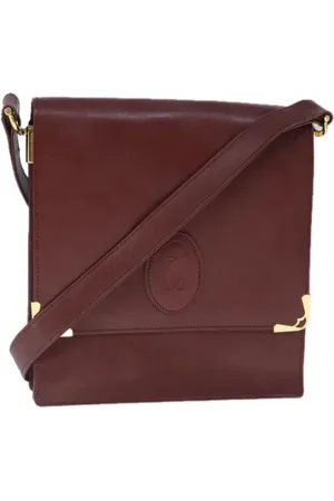 Cartier Pre-owned, Kobieta, Czerwony, ONE SIZE, Skóra, Pre-owned skórzane torby na ramię