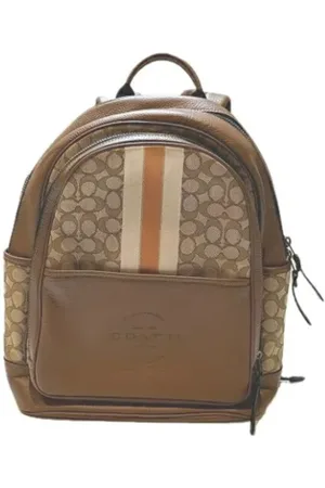 Coach Pre-owned, Kobieta, brązowy, ONE SIZE, Pre-owned Canvas backpacks