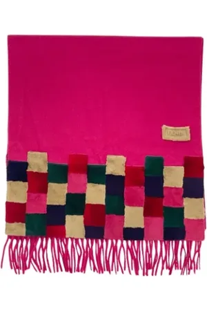 Fendi Pre-owned, Kobieta, Różowy, ONE SIZE, Kaszmir, Pre-owned Fabric scarves