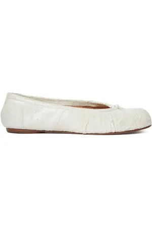 Maison Margiela Buty, Kobieta, Biały, 39 EU, Białe Buty z Płaskim Nosem Tabi