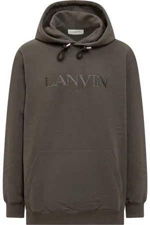Lanvin Bluzy, Mężczyzna, Zielony, L, Bawełna, Oversized Hoodie