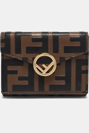 Fendi Pre-owned, Kobieta, brązowy, ONE SIZE, Pre-owned skórzane portfele