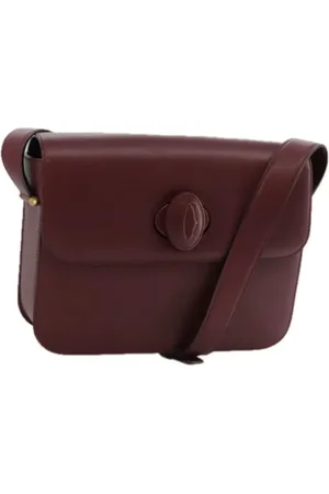 Cartier Pre-owned, Kobieta, Czerwony, ONE SIZE, Skóra, Pre-owned skórzane torby na ramię