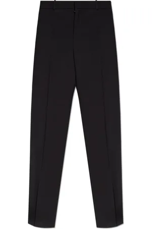 Saint Laurent Spodnie, Mężczyzna, Czarny, M, Wełna, Wełniane spodnie