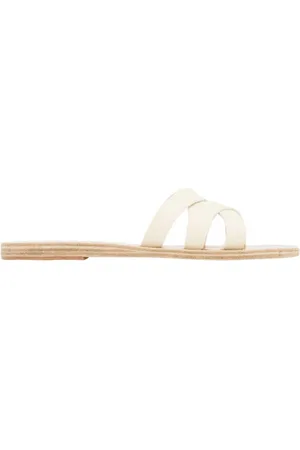 Ancient Greek Sandals Buty, Kobieta, Biały, 38 EU, Off- Dionysia Skórzany Sandał