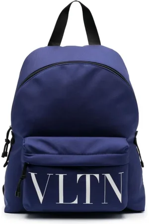 VALENTINO GARAVANI Torebki, Mężczyzna, Niebieski, ONE SIZE, Len, Plecak UVS