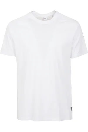 Aspesi Koszulki, Mężczyzna, Biały, M, Bawełna, Niebieski Bawełniany T-shirt z Rękawem Raglan