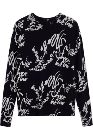 Desigual Swetry, Kobieta, Czarny, 2XL, Kolekcja Wiosna/Lato Damskich Bluze
