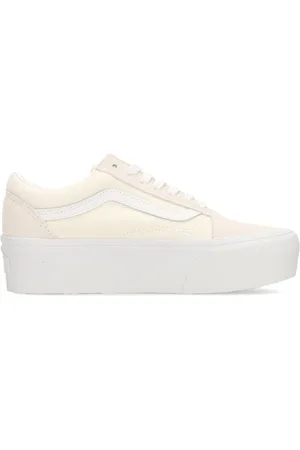 Vans Buty, Kobieta, Beżowy, 38 EU, Marshmallow Niski Sneaker z Platformą
