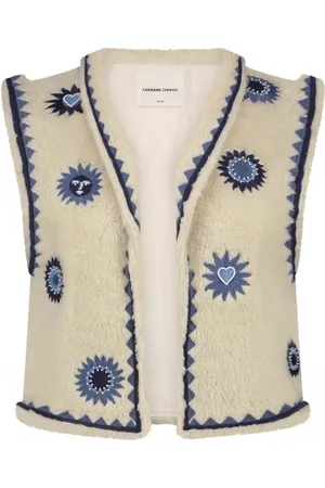 Fabienne Chapot Kurtki, Kobieta, Beżowy, M/L, Bawełna, Sunny Gilet