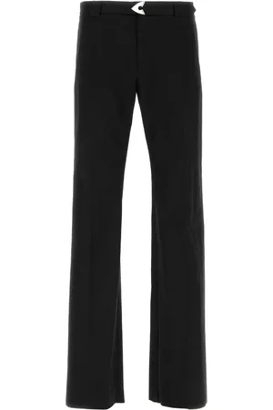 Alexander McQueen Spodnie, Mężczyzna, Czarny, M, Czarna Spodnie z Bawełny