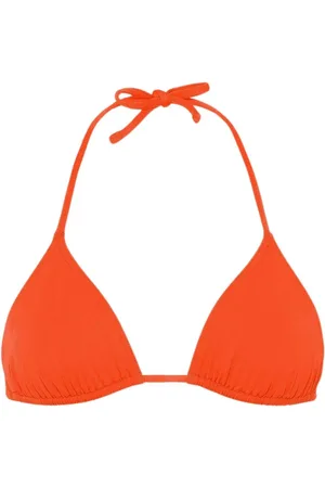 ERES Stroje kąpielowe, Kobieta, Pomarańczowy, M, Len, Mały Bikini w Kształcie Trójkąta w Kolorze Soleil