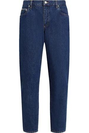 Dolce & Gabbana Jeansy, Mężczyzna, Niebieski, M, Niebieskie Jeansyy Wide-Cut