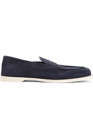 JOHN LOBB Buty, Mężczyzna, Niebieski, 45 EU, Zamsz, Granatowy Zamszowy But Flexi