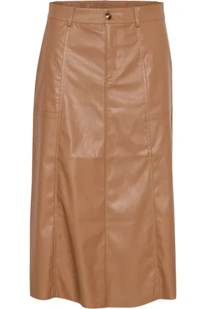 Cream Spódnice, Kobieta, brązowy, 2XL, Spódnica A-line Cinnamon Swirl